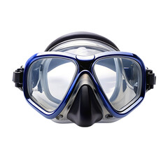 3d realistic mask for scuba diving and goggles for pool swimming. snorkeling devices.