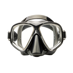 3d realistic mask for scuba diving and goggles for pool swimming. snorkeling devices.