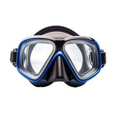 3d realistic mask for scuba diving and goggles for pool swimming. snorkeling devices.