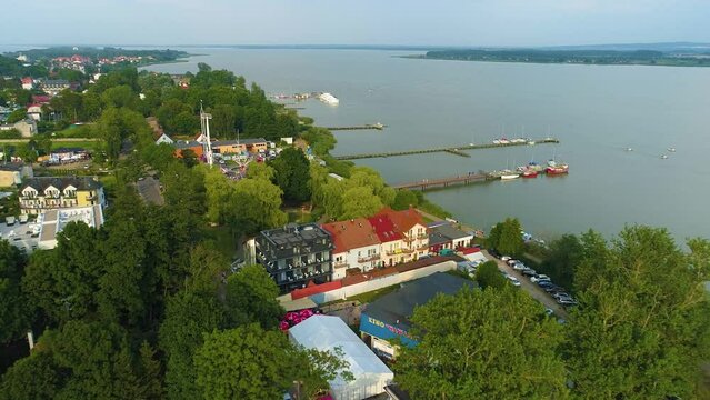 Beautiful Landscape Mielno Lake Jamno Piekny Krajobraz Aerial View Poland