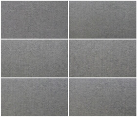 Fototapeta premium Dark gray colored tinted paper subtle texture six 4k backgrounds set