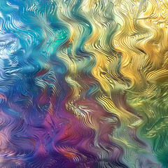 Holographic rainbow liquid metallic color texture, iridescent vibrant colors, intricate details, highly detailed, digital art - 780926421