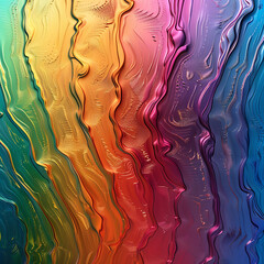 Holographic rainbow liquid metallic color texture, iridescent vibrant colors, intricate details, highly detailed, digital art - 780926434