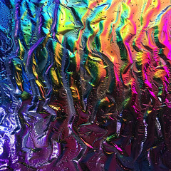 Holographic rainbow liquid metallic color texture, iridescent vibrant colors, intricate details, highly detailed, digital art - 780926459
