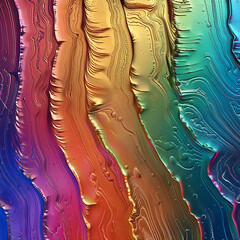 Holographic rainbow liquid metallic color texture, iridescent vibrant colors, intricate details, highly detailed, digital art - 780926466
