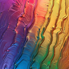 Holographic rainbow liquid metallic color texture, iridescent vibrant colors, intricate details, highly detailed, digital art - 780926483