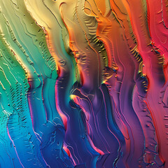 Holographic rainbow liquid metallic color texture, iridescent vibrant colors, intricate details, highly detailed, digital art - 780926484