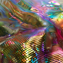 Holographic rainbow liquid metallic color texture, iridescent vibrant colors, intricate details, highly detailed, digital art - 780926486