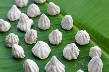 White clay filler, Soft-prepared chalk.  Thai tradition, Songkran Festival