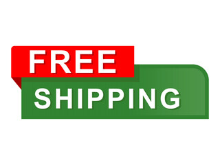 Free shipping tag. Banner design template for marketing. Special offer promotion or retail. background banner modern graphic design for store shop, online store, website, landing page