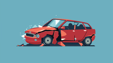Belt car accident silhouette vehicle insurance icon