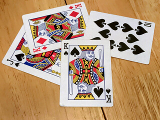 Euchre hand played with the right bower