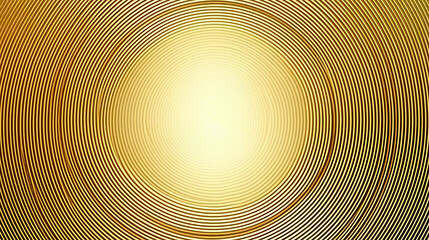 Abstract gold circle lines on white background