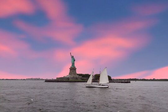 Manhattan offers an array of iconic views that define the cityscape of New York, including towering skyscrapers, bustling streets, and world-famous landmarks like Central Park and Empire State Buildin - Powered by Adobe