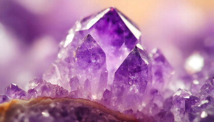 Naklejka premium Vibrant Amethyst: Abstract Background of Nature's Gemstone Splendor