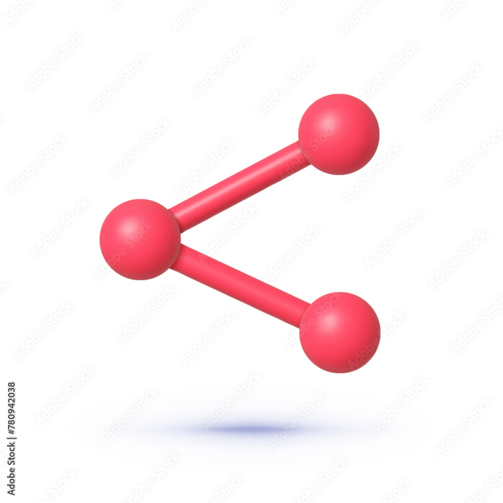 Poster share icon 3d, great design for any purposes. vector abstract design element