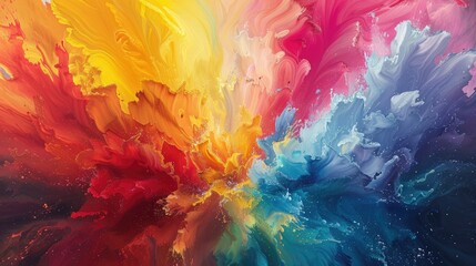 Vibrant Explosion of Colors A Transcendent Digital Art Masterpiece