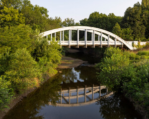 Historic Rainbow Bridge crossing Brush Creek on Route 66.