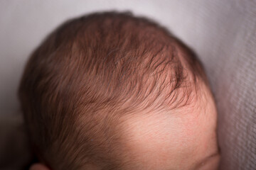 Little tiny head forehead newborn pate 
