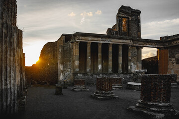 The Ruins of Ancient Pompeii: This Roman town was tragically destroyed by the eruption of Mount...