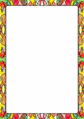 Hand made, colorful, paint borders,frames, pages, cards, presentations, backgrounds, abstract colorful frames, design decorated., abstract, album, art, artwork, background, blank, border, card, colors