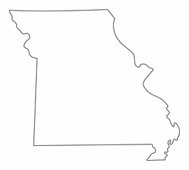 Missouri outline map