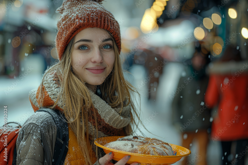 Poster a generous act of paying for a stranger's meal, spreading unexpected kindness and fostering a sense 