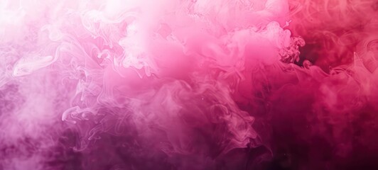 Ink water or haze texture of pink magenta shiny glitter steam cloud blend on abstract color mist art background
