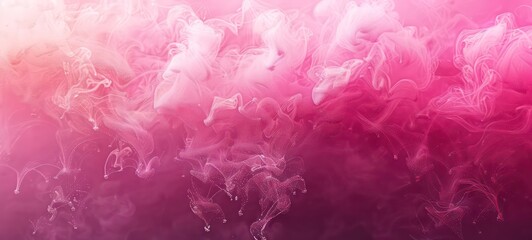 Fototapeta premium Ink water or haze texture of pink magenta shiny glitter steam cloud blend on abstract color mist art background
