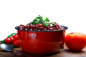bowl cooked red beans