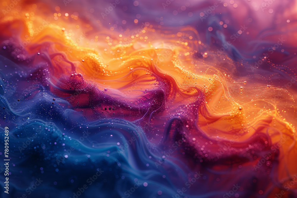 Poster a burst of originality in the form of a colorful abstract painting, expressing boundless creativity 