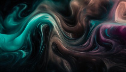 psychedelic multicolored abstract background with swirls fluids found liquify psychedelia illustration generative ai
