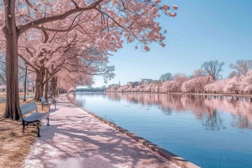 beautiful spring vibes with cherry blossoms professional photography