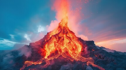 Lava suspended in the air - obrazy, fototapety, plakaty