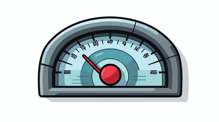 Car throttle dash icon vector image with white back