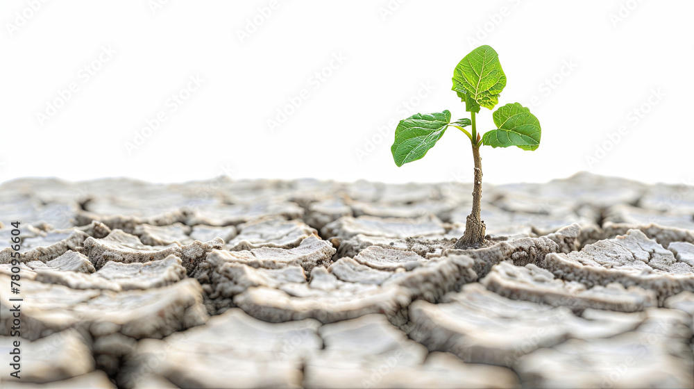 Poster a photorealistic image depicts resilience in a whit background.