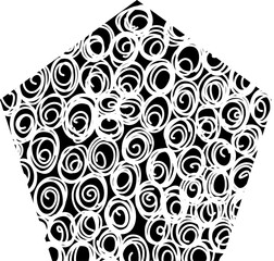 Hand drawn geometric texture