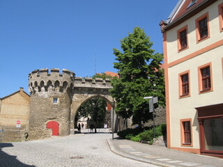 Domstraße und Krummes Tor in Merseburg