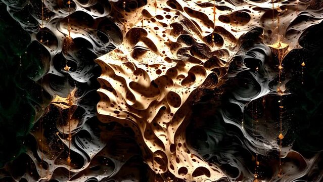 Face in the wall
