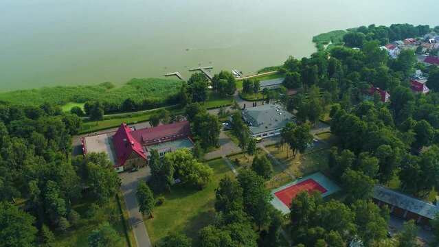 Beautiful Landscape Lake Jamno Apartaments Mielno Aerial View Poland