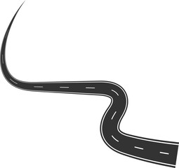 Road curves with white markings, highway, traffic, street, race
