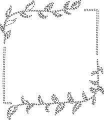 Dashed square frame drawing
