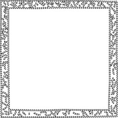 Dashed square frame drawing