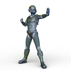 サイバーマン　3DCGレンダリング