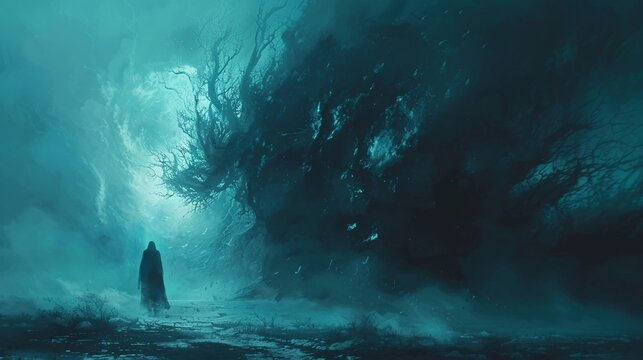 An endless abyss, resonating with the whispers of forsaken spirits for all time in a chorus of sorrow