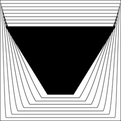 Square line frame blend effect. Technology concept design