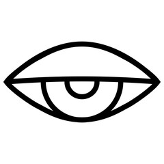 シンプルな目のアイコンイラスト