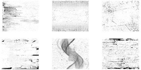 Obraz premium Set of grunge texture backgrounds. Rectangle backdrops. Vector set of grunge overlay textures.