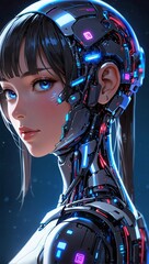 Inside the World of Futuristic AI. AI Generated 