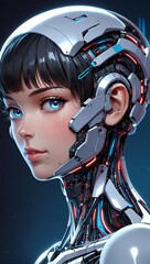 Futuristic AI and Web 3.0 Insights. AI Generated 